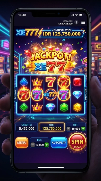 Pengguna menikmati pengalaman mendownload di platform xe77.